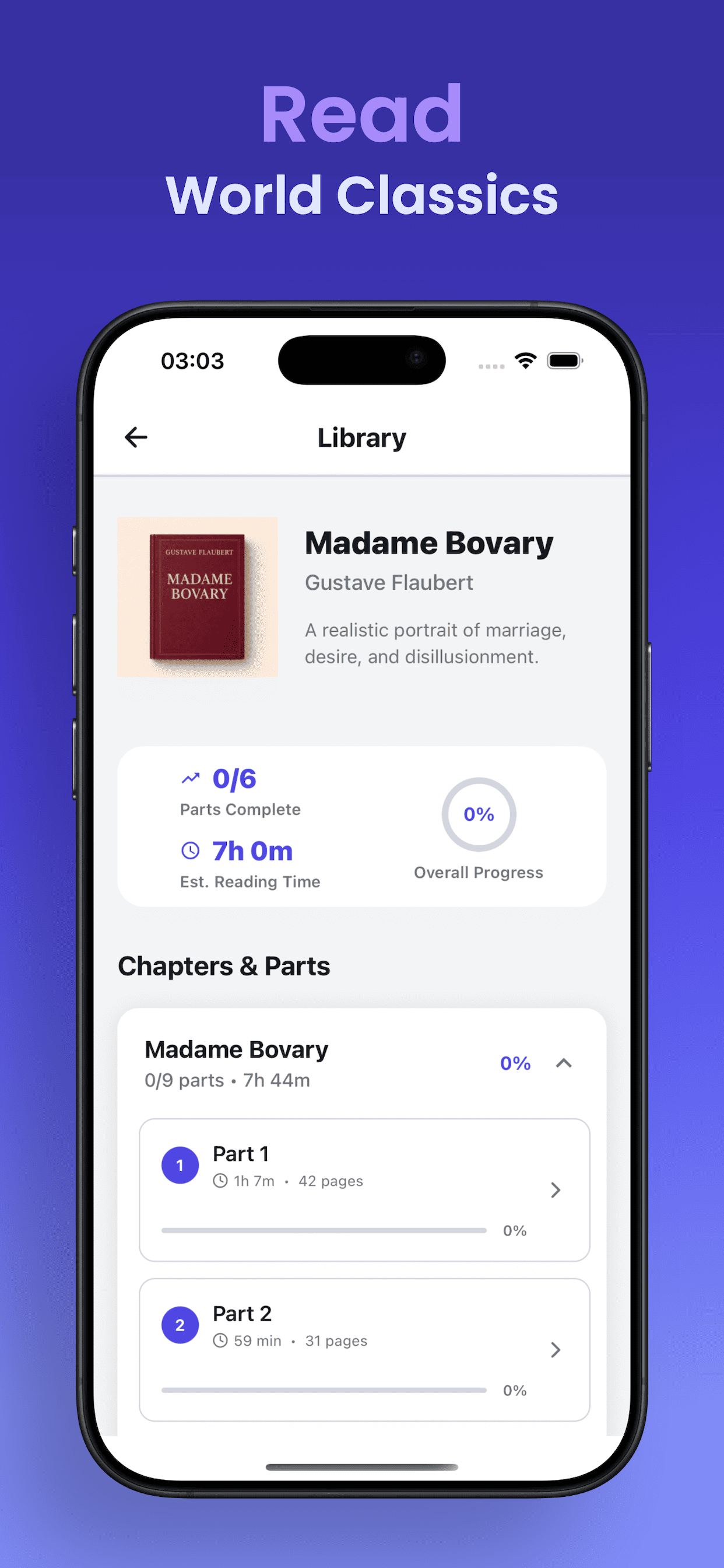 Reading classic literature in French