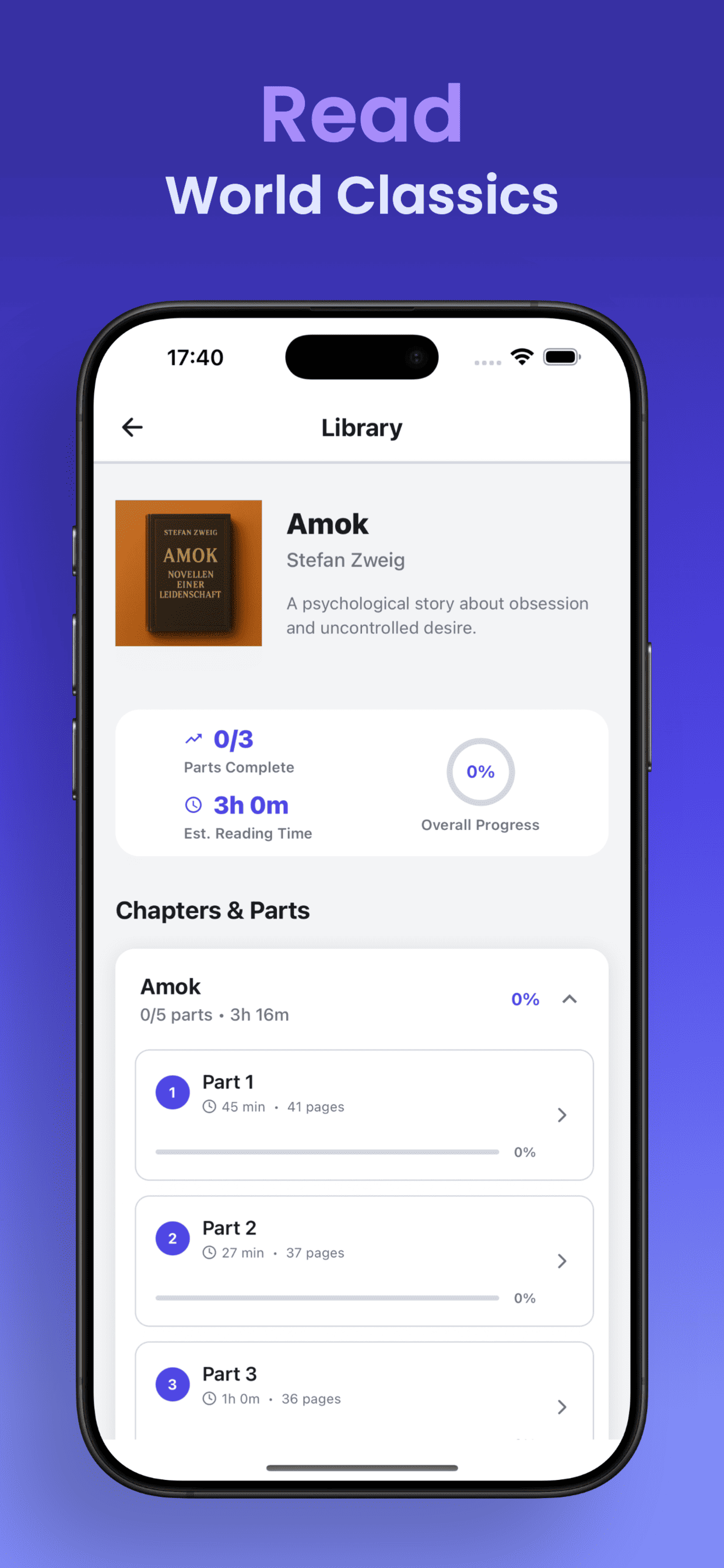 Reading classic literature in German