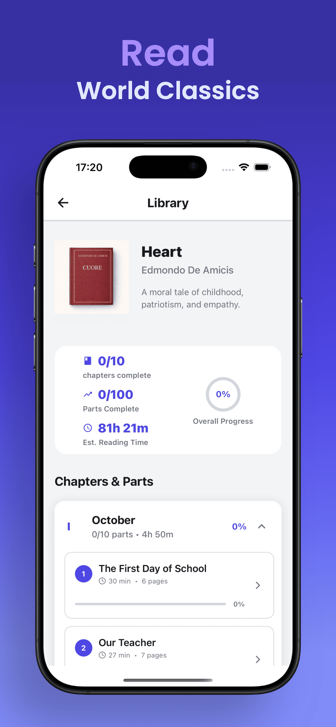 Reading classic literature in Italian