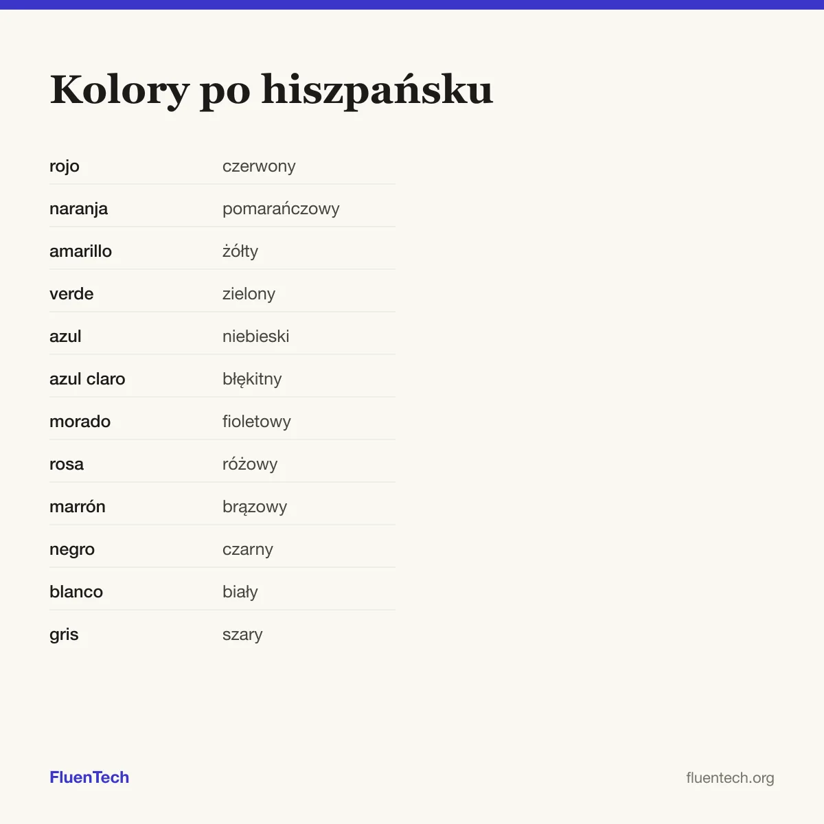 Kolory po hiszpańsku: rojo (czerwony)